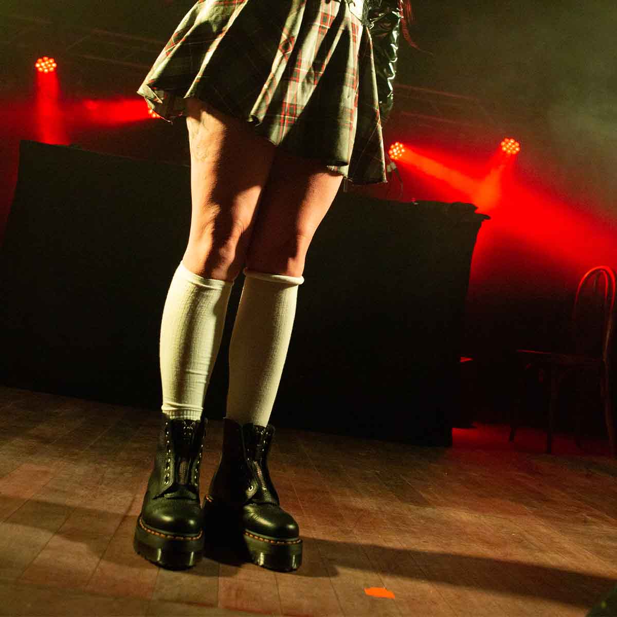 Dr. Martens Sinclair Black Aunt Sally מגפי ד״ר מרטינס סינקלייר