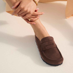 Birkenstock Naples Wrapped Carafe כפכפי בירקנשטוק לנשים נאפלס חום