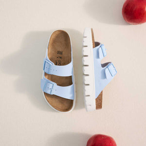 Birkenstock Arizona PAP Chunky Baby Blue כפכפי בירקנשטוק אריזונה לנשים צ'אנקי תכלת