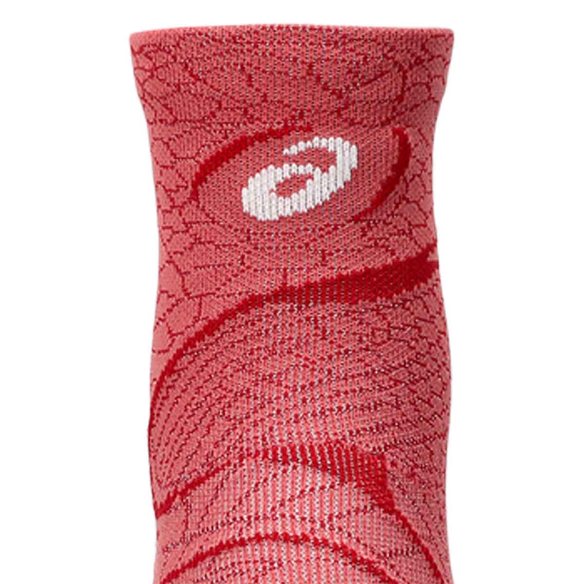 Asics Performance Run Quarter Sock Unisex Dark Pink Clay  גרבי ריצה