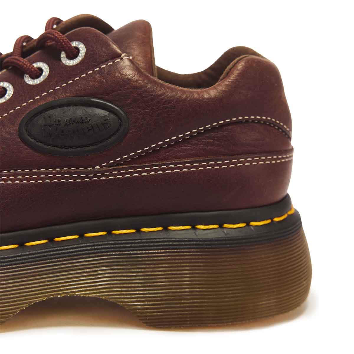 Dr. Martens Buzz 5-Eye Grizzly Leather Shoes Dark Brown נעלי ד"ר מרטנס לנשים