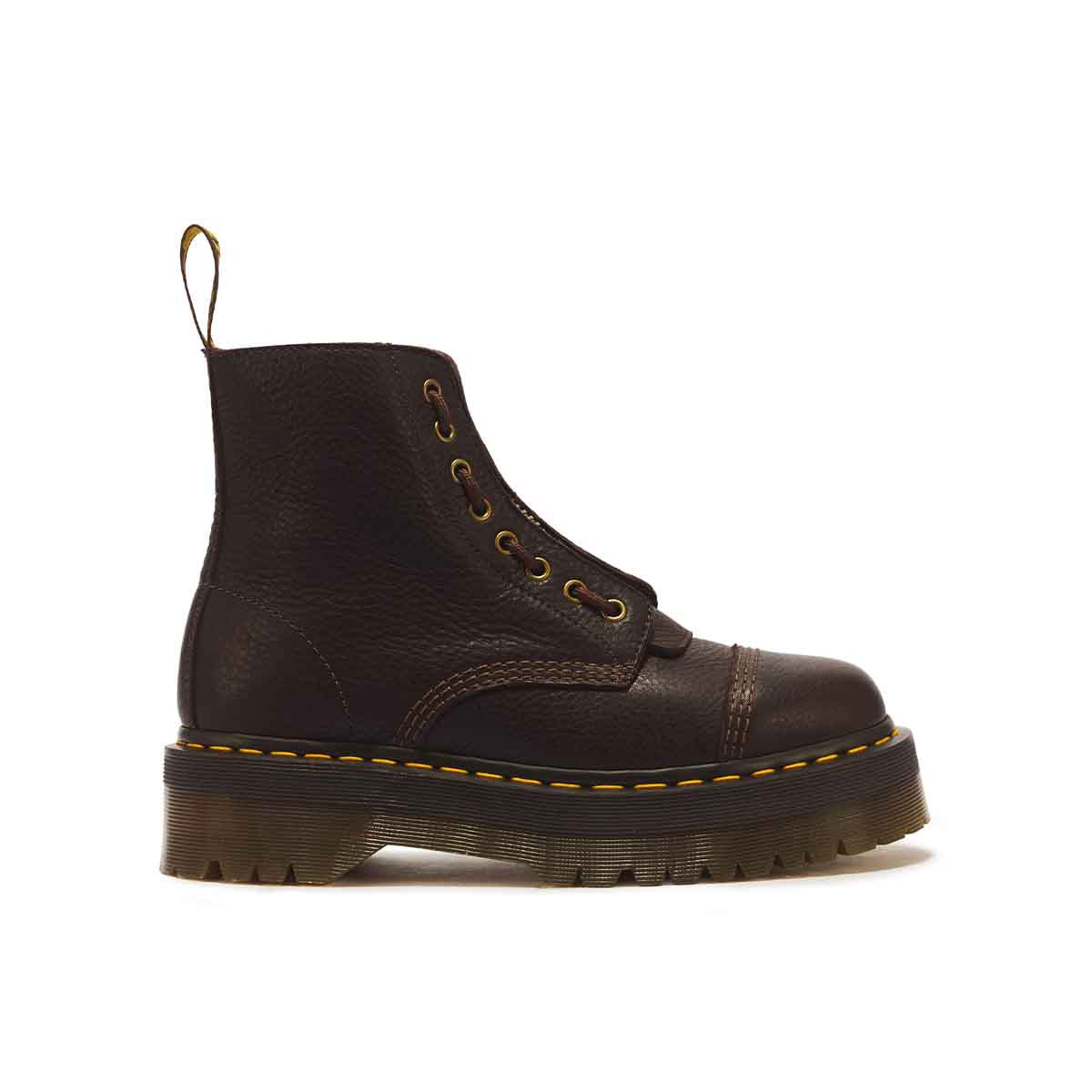 Dr. Martens Sinclair 8 Eye Boot Dark Brown מגפי ד"ר מרטנס סינקלייר יוניסקס