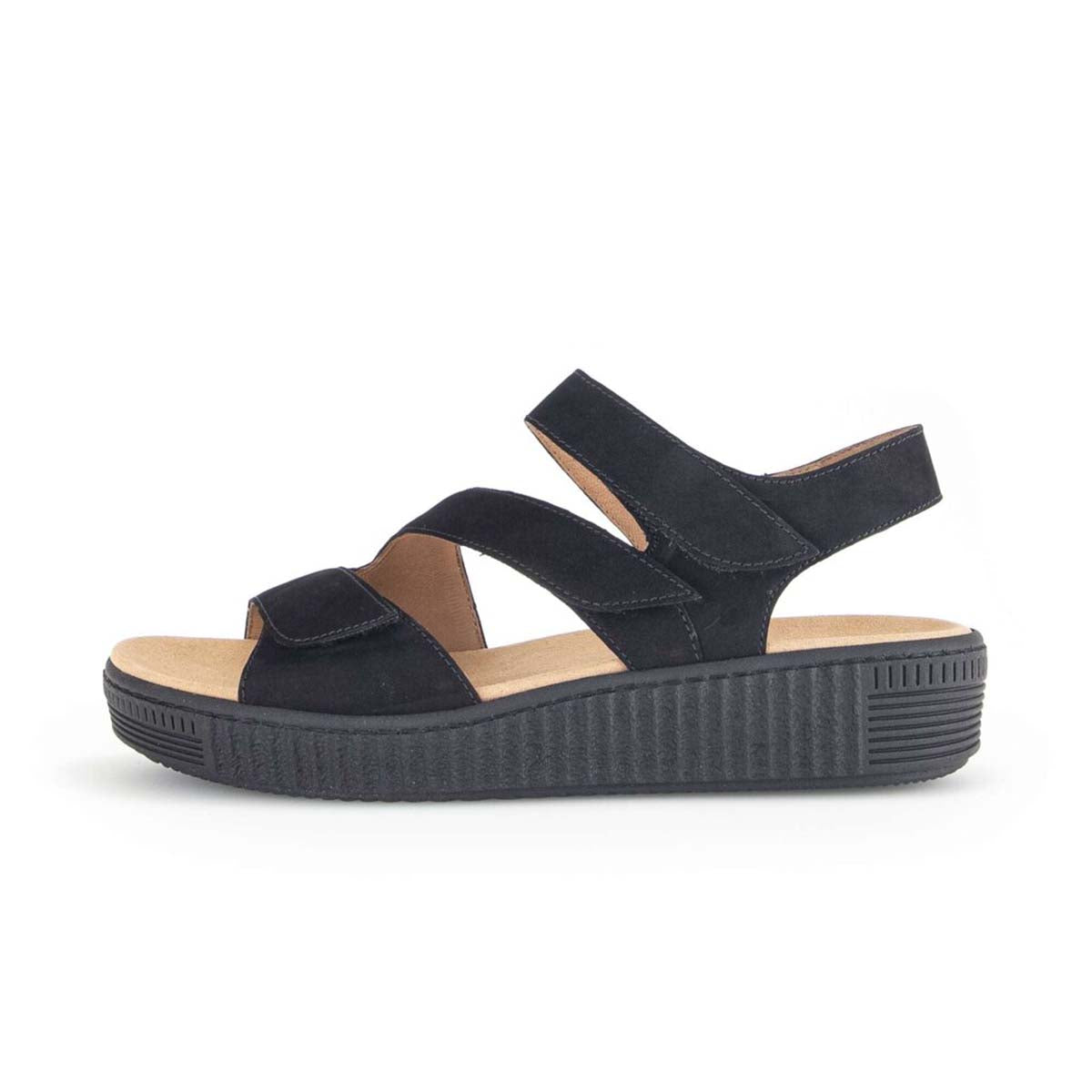 Gabor black platform sandal סנדלי נשים גאבור