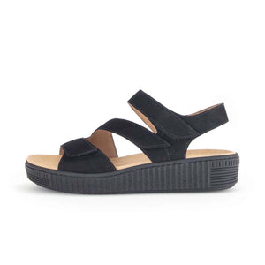 Gabor black platform sandal סנדלי נשים גאבור