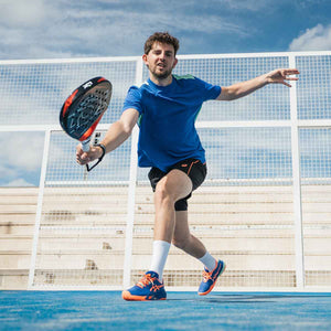 Asics Gel Resolution X Padel Men Dark Cobalt Vivid Coral נעלי פאדל ג'ל רזולושיין לגברים