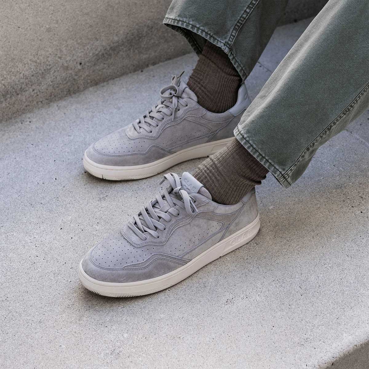 Clae Haywood Quiet Gray סניקרס גברים