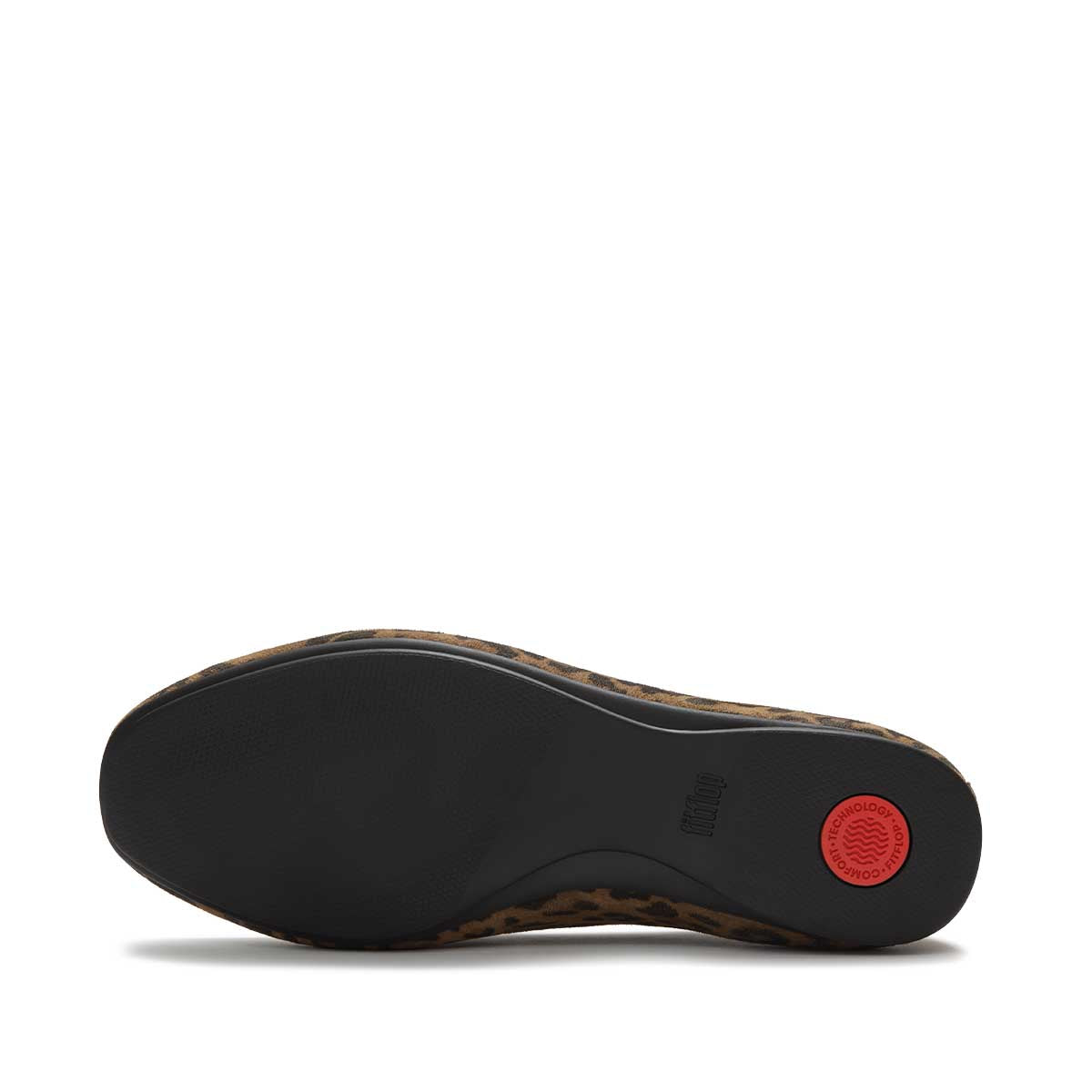 Fit Flop Delicato Soft Loafer - Tan Black נעלי מוקסין פיט פלופ לנשים