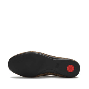 Fit Flop Delicato Soft Loafer - Tan Black נעלי מוקסין פיט פלופ לנשים