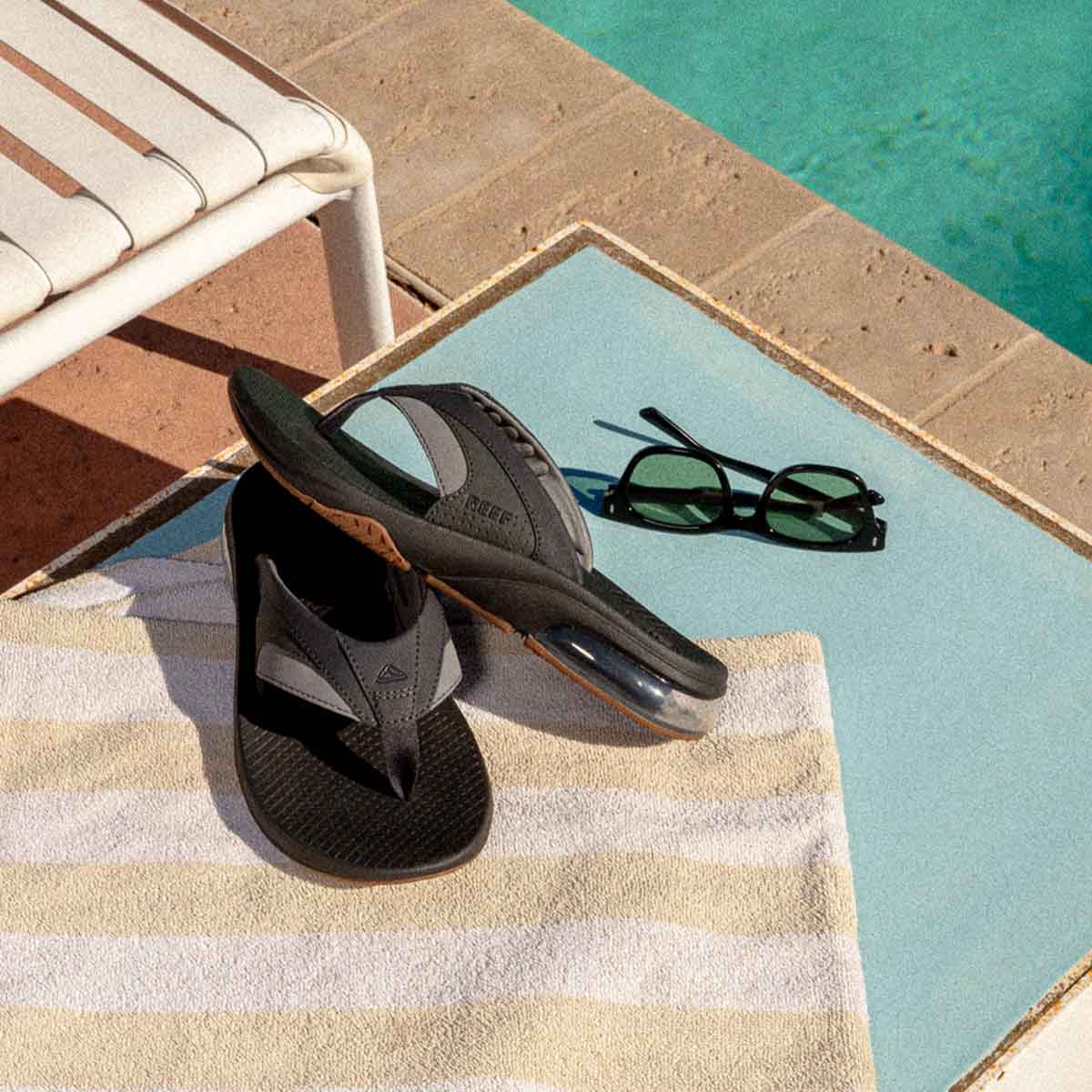 Reef Fanning + Black Gum כפכפי ריף לגברים
