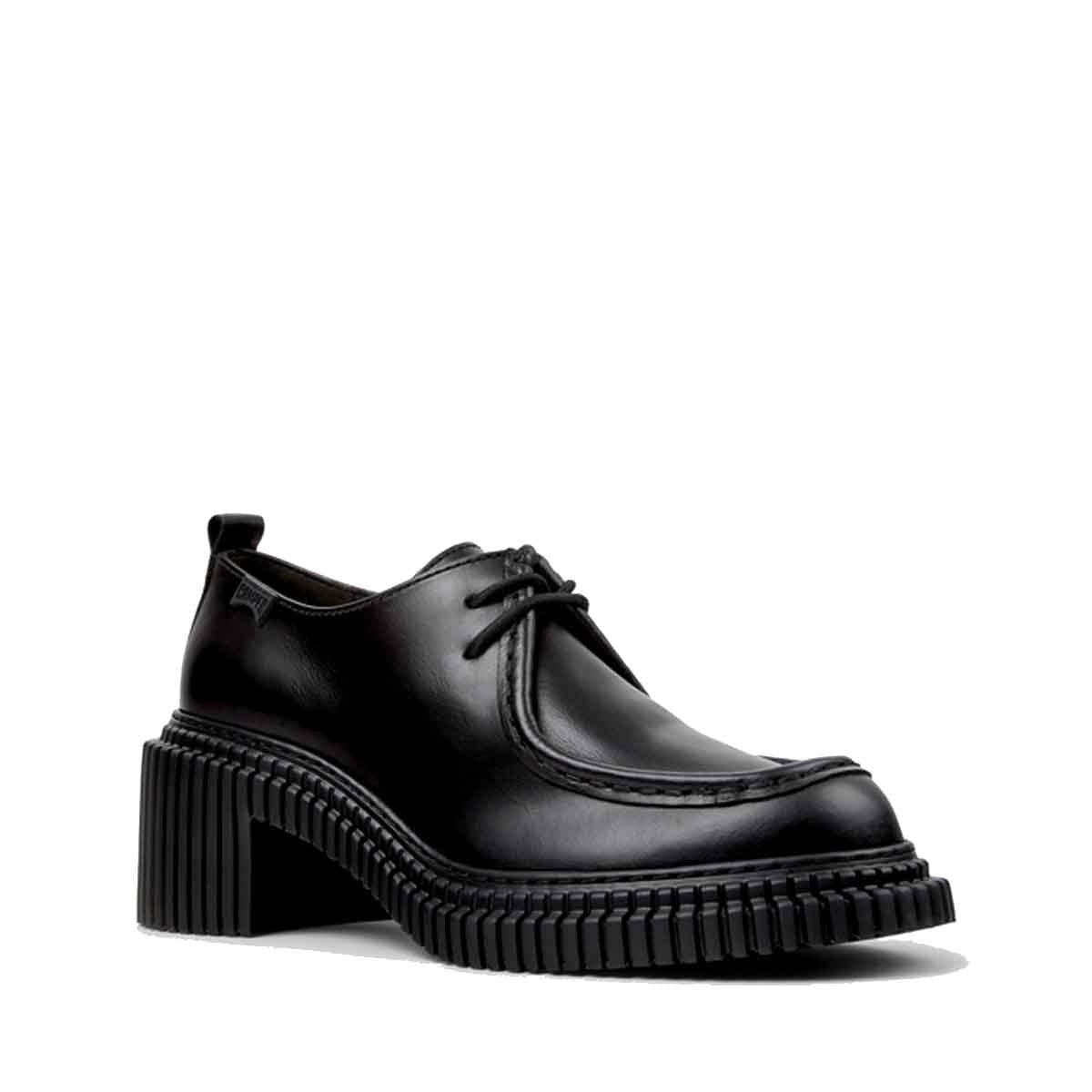 Camper Pix London Black Leather Shoes נעלי מוקסין קמפר לנשים