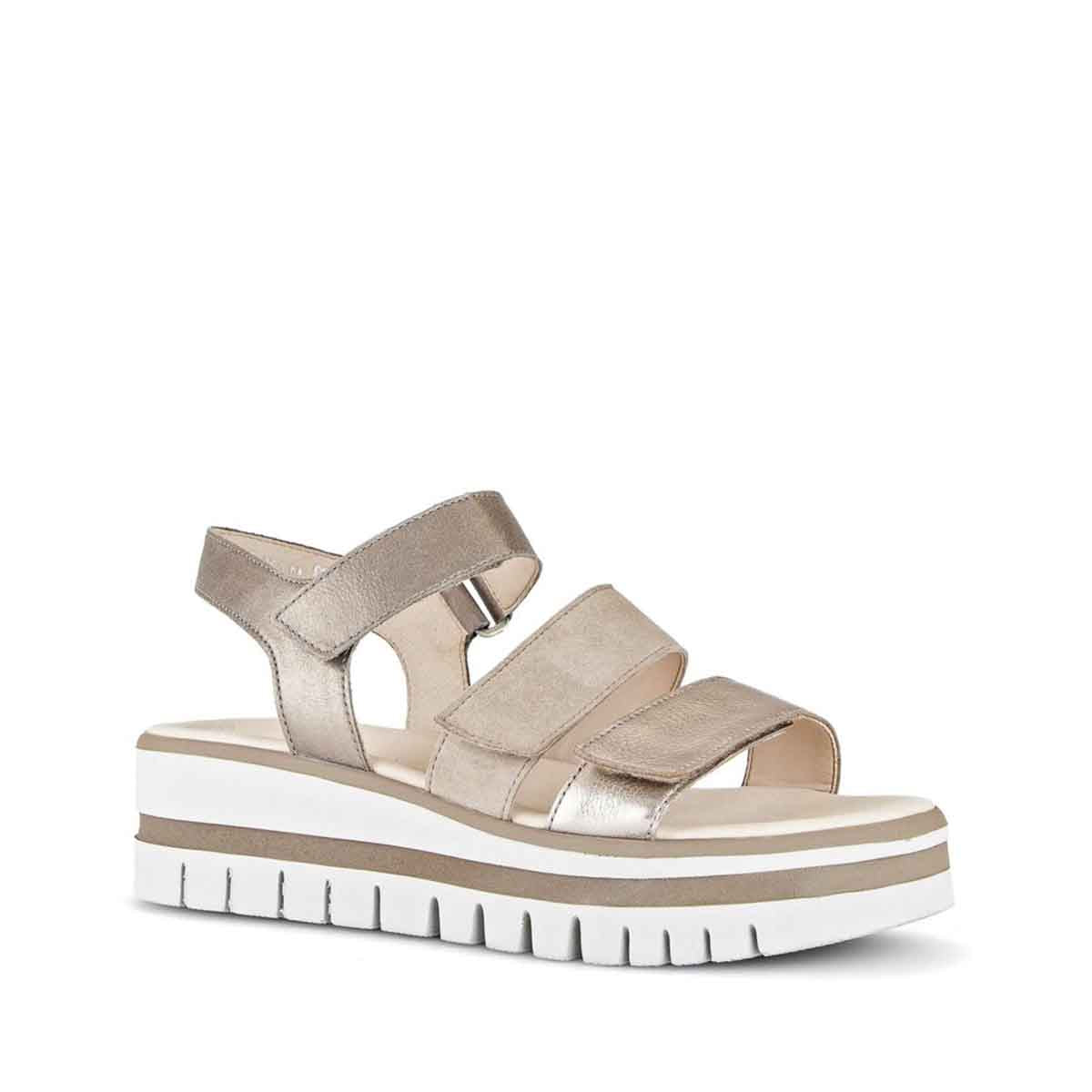 Gabor beige platform sandal סנדלי גאבור לנשים