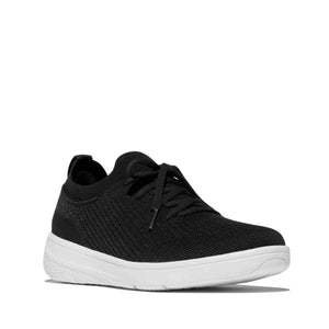 Fit Flop Super-Q Slip-On Laced Sneakers Black פיטפלופ סופר סליפ און שחור