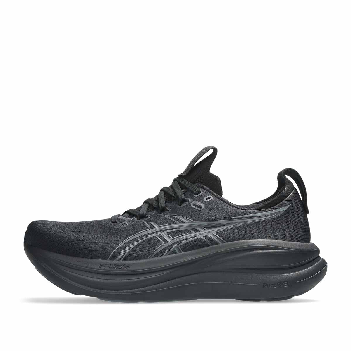 Asics Gel Nimbus 28 Men Black Graphite Grey נעלי ריצה ג`ל נימבוס 28 לגברים