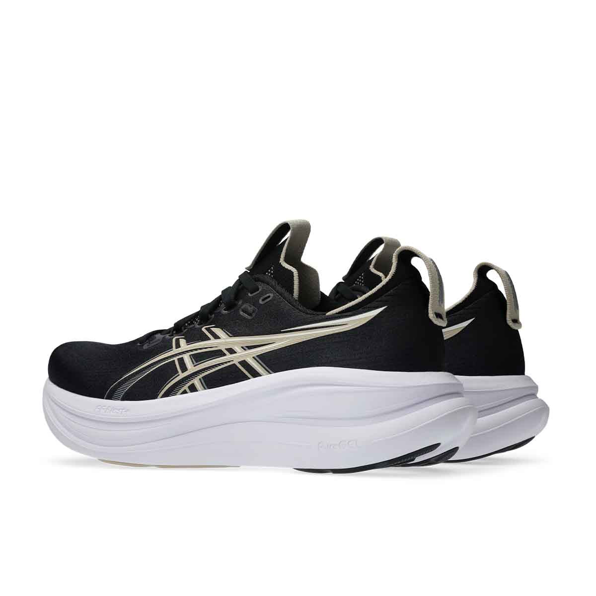 Asics Gel Nimbus 28 Men Black Feather Grey נעלי ריצה ג`ל נימבוס 28 לגברים