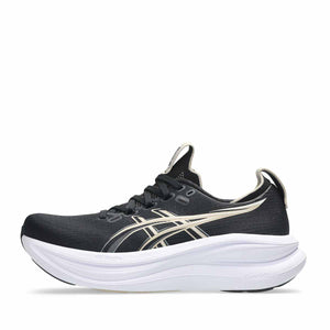 Asics Gel Nimbus 28 Women Black Feather Grey נעלי ריצה ג`ל נימבוס 28 לנשים