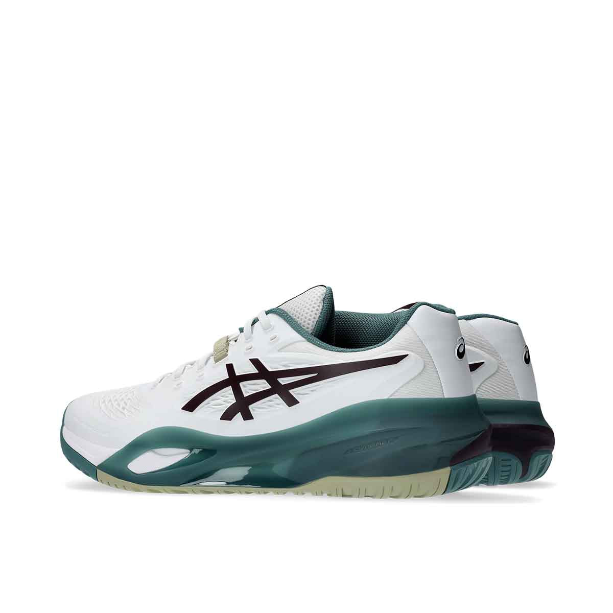 Asics Gel Resolution X Men White Dark Aubergine נעלי טניס ג`ל רזולושיין לגברים
