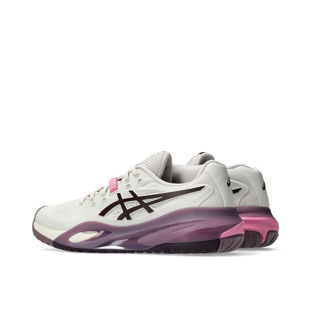 Asics Gel Resolution X Women Soft Oat Dark Aubergine נעלי טניס ג`ל רזולושיין לנשים