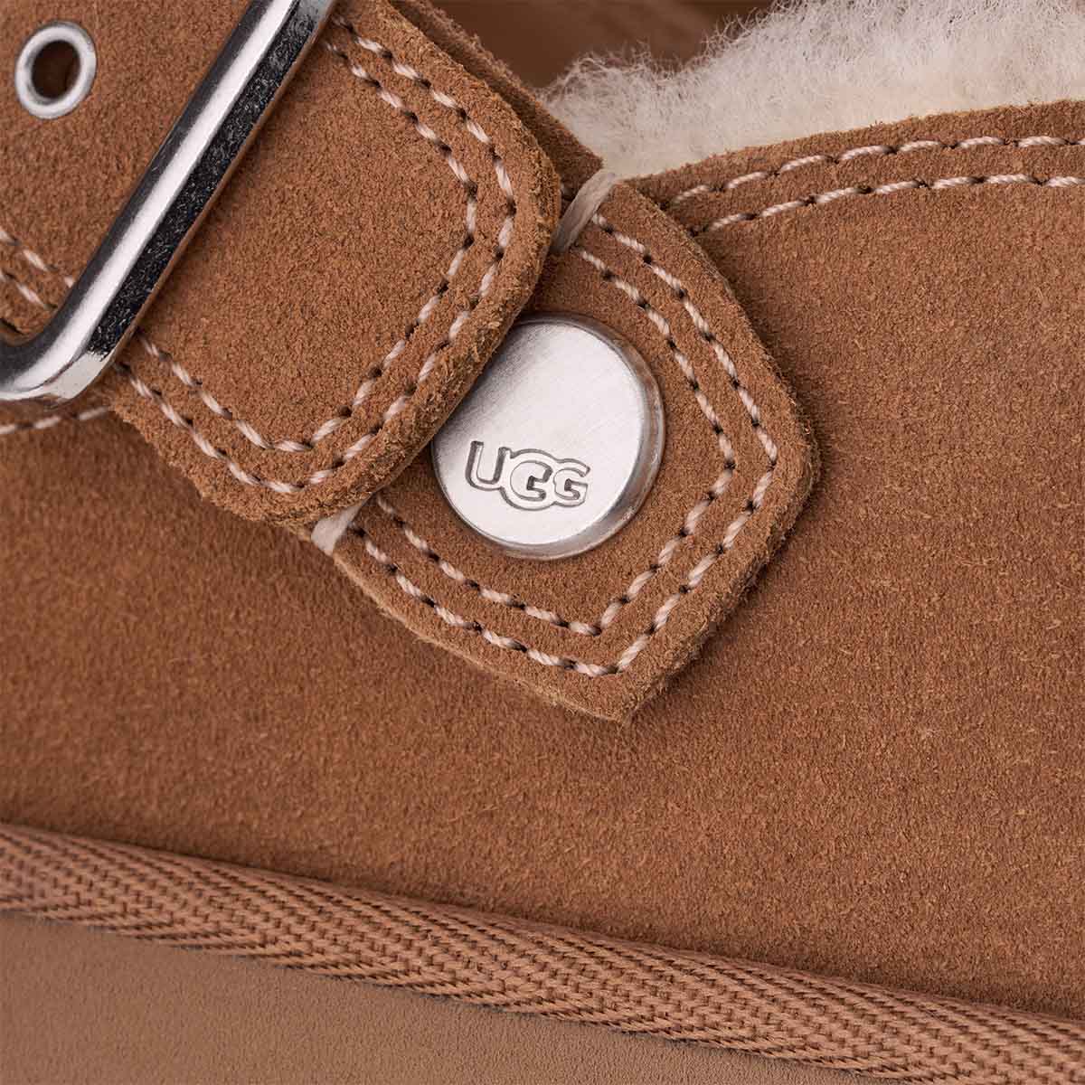 UGG Goldenstar Evelina Clog Chestnut כפכפי גולדנסטאר קלוג חום לנשים