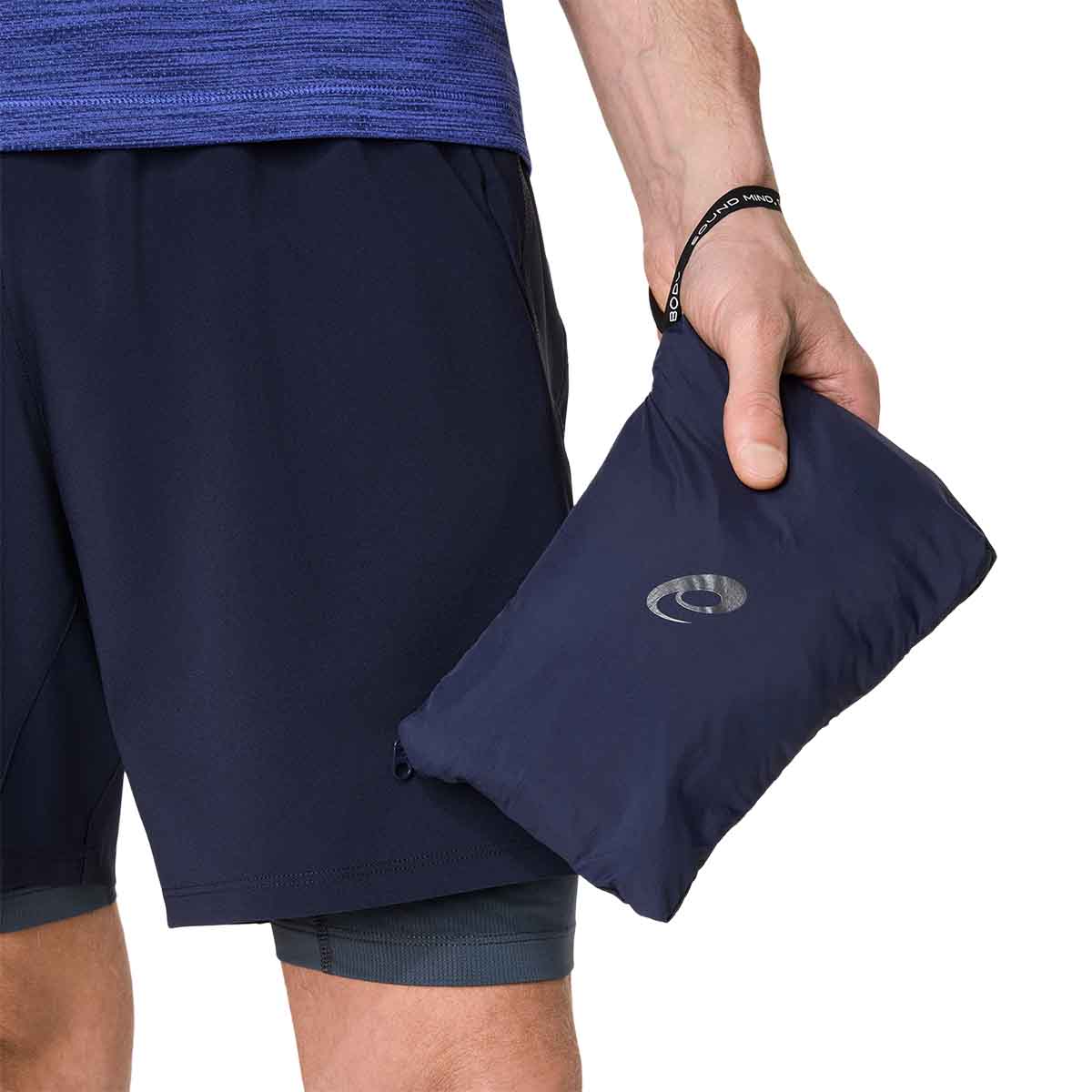 Asics Road Packable Jacket Men Midnight ג'קט ריצה מתקפל לגברים