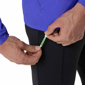 Asics Road Packable Jacket Men Cobalt Burst Illuminate Green ג'קט גברים לריצה