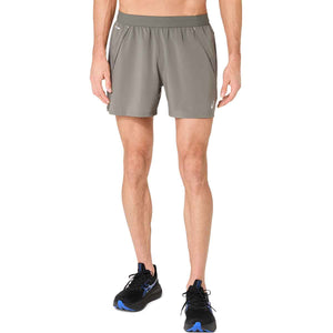 Asics Road 5In Short Men Truffle Grey מכנסי ריצה לגברים
