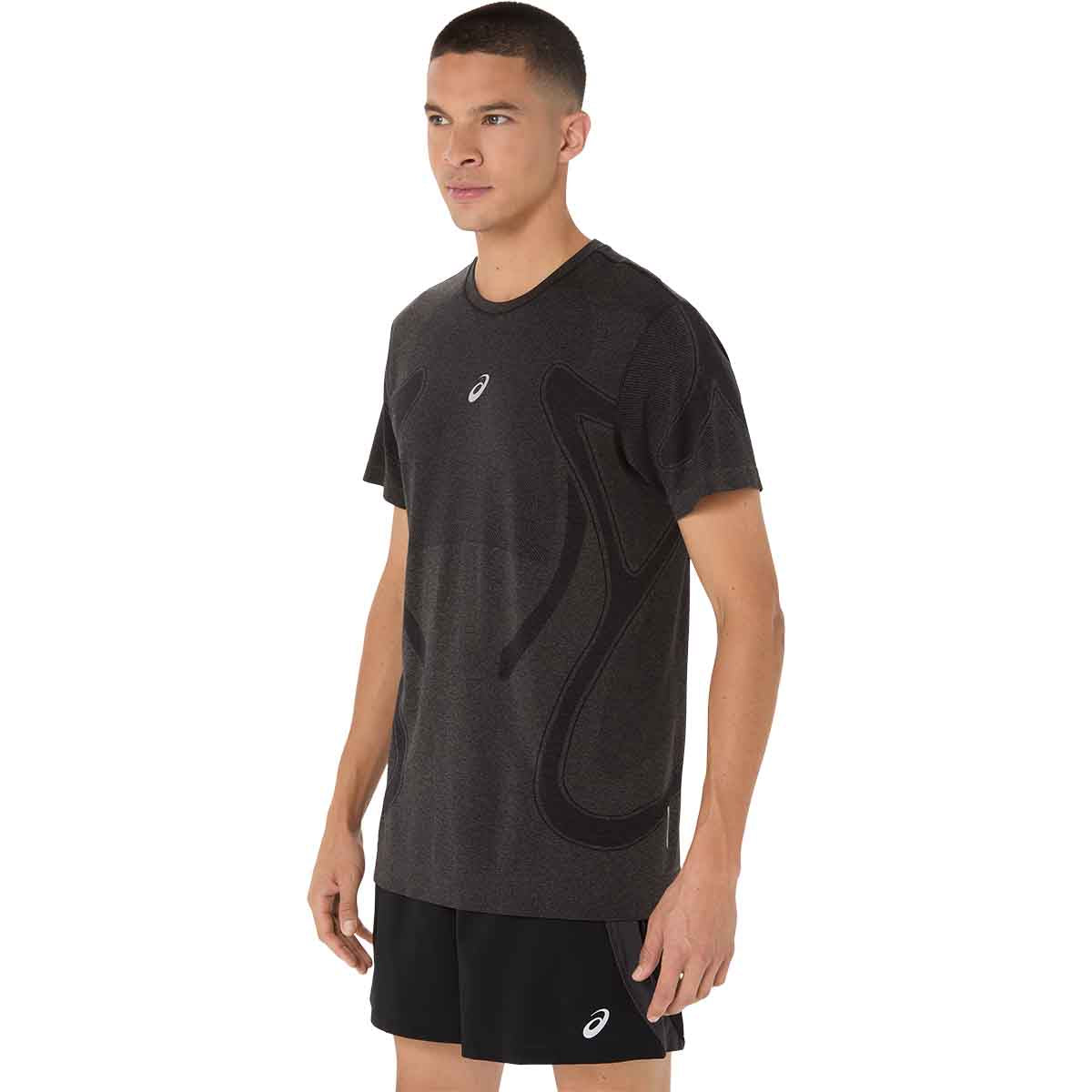 Asics Road Seamless SS Top Men Performance Black חולצת ריצה לגברים