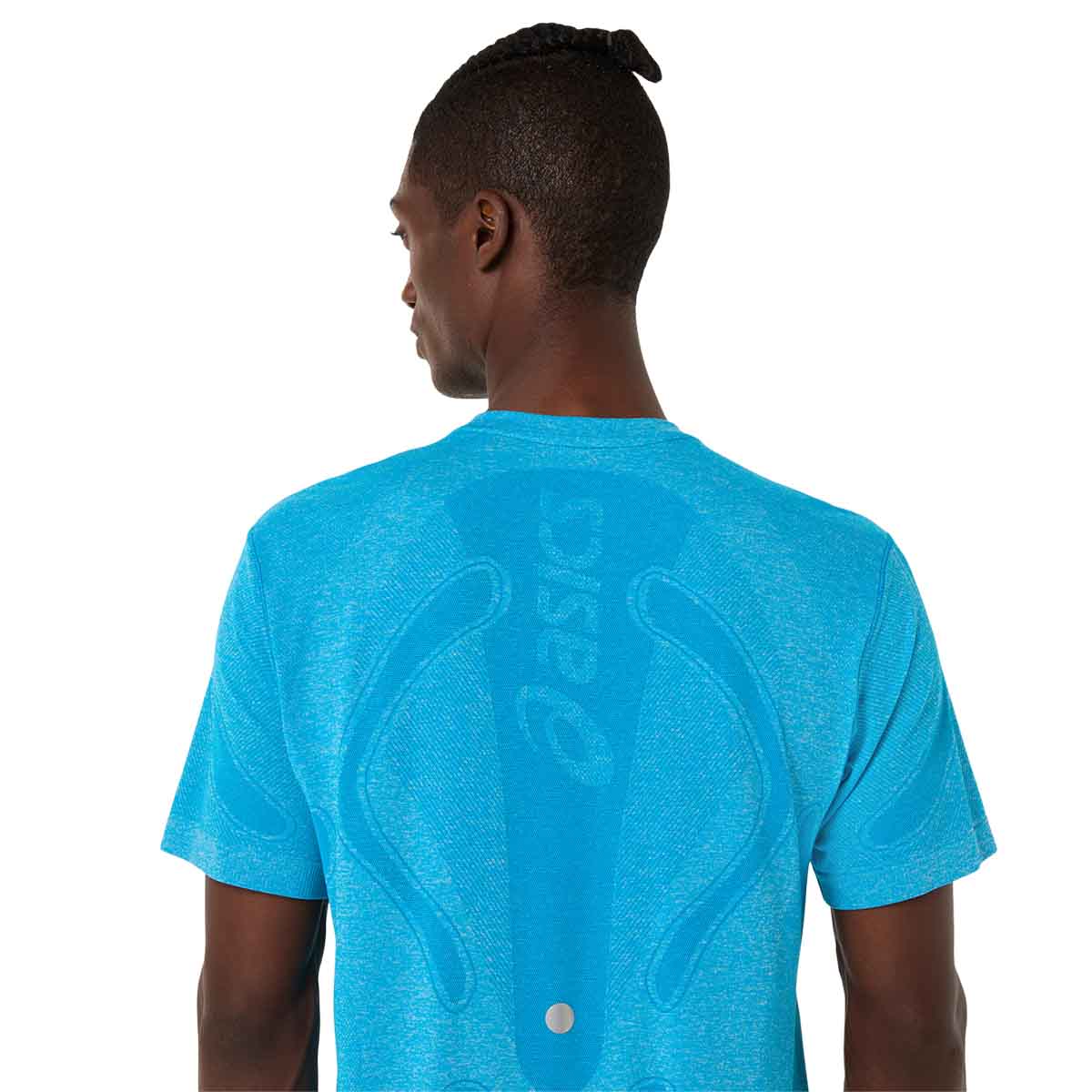 Asics Road Seamless SS Top Men Aegean Blue Sky חולצת ריצה לגברים