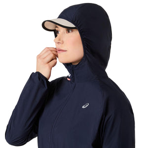 Asics Road Packable Jacket Women Midnight ג'קט ריצה מתקפל לנשים