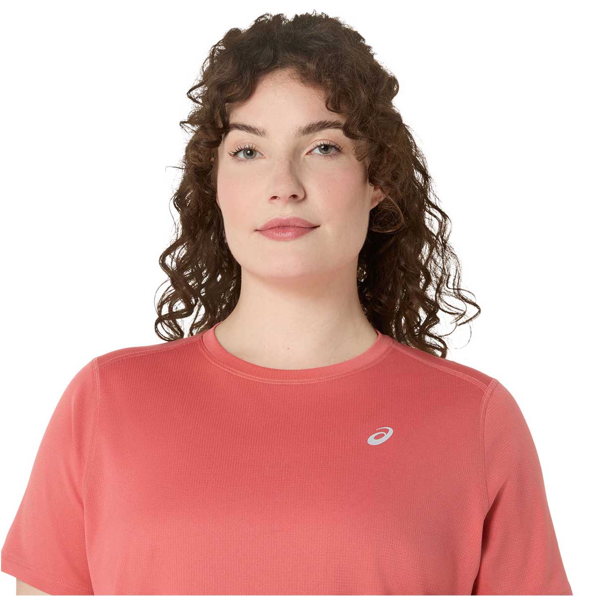 Asics Core SS Top Women Dark Pink Clay חולצת ריצה לנשים