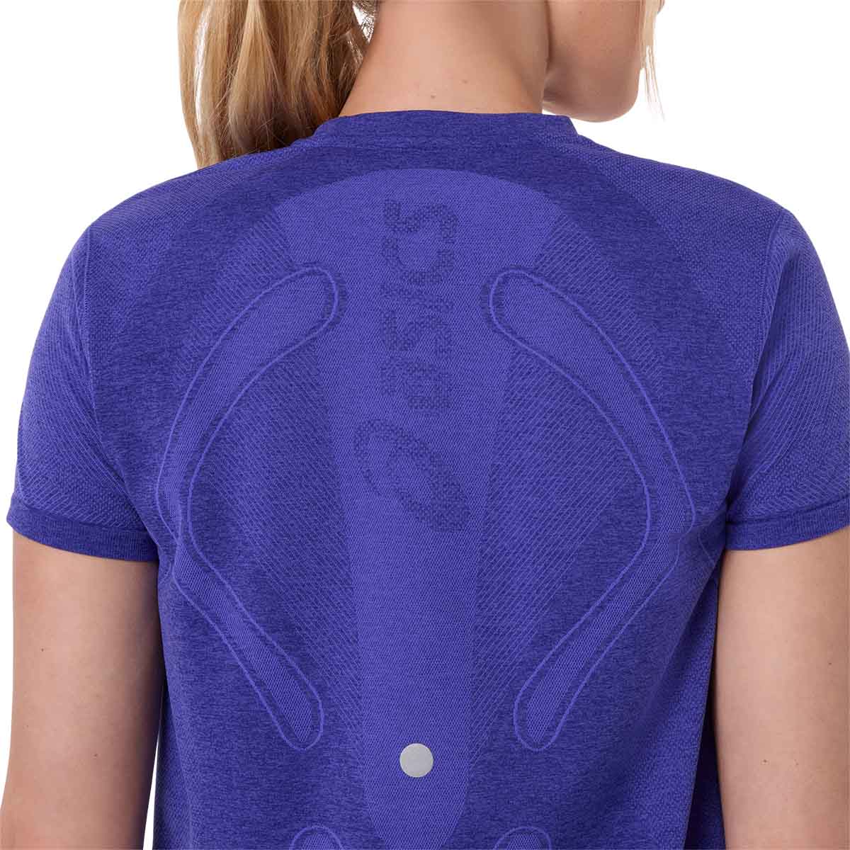 Asics Road Seamless SS Top Women Cobalt Burst Eggplant חולצת ריצה לנשים