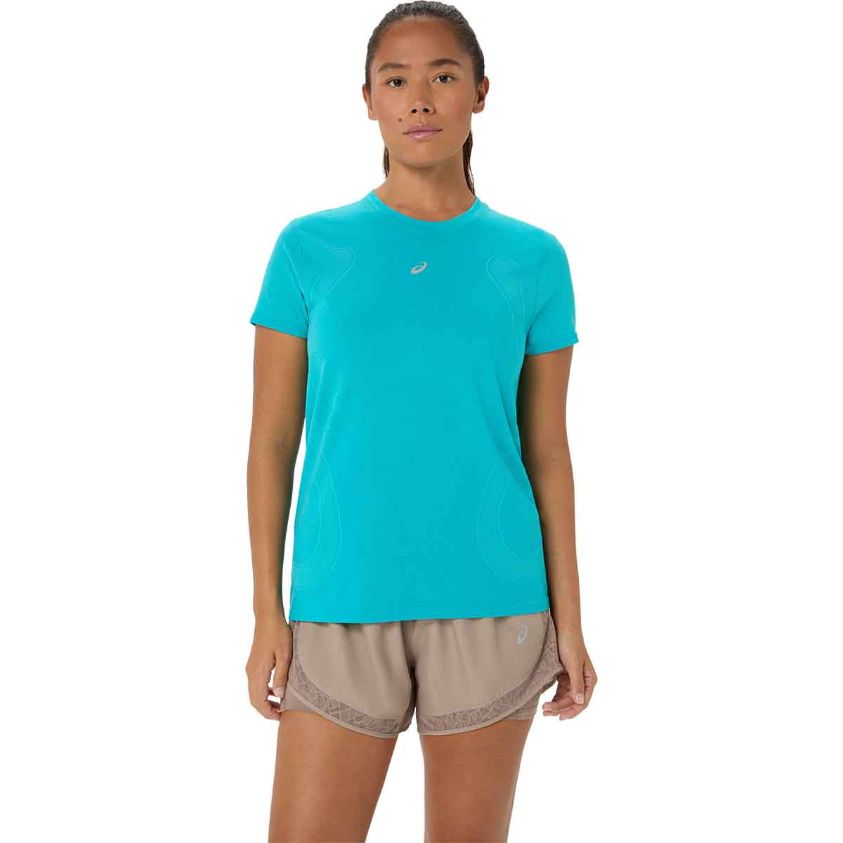 Asics Road Seamless SS Top Women Energy Aqua חולצת ריצה לנשים