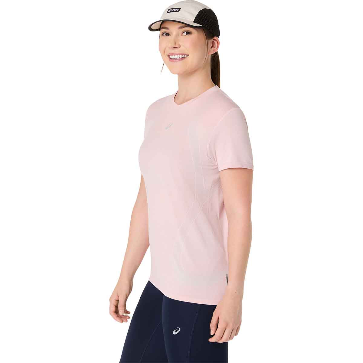 Asics Road Seamless SS Top Women Morganite Crystal Pink חולצת ריצה לנשים