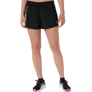 Asics Icon 4In Short Women Black מכנסי ריצה לנשים