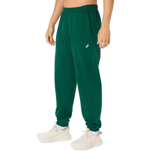Asics Spiral Logo Fleece Relaxed Pant Men Jewel Green מכנסי אסיקס לגברים