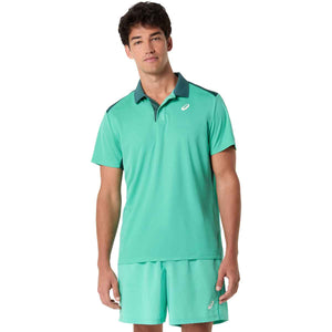 Asics Court Polo Men Aurora Green חולצת פולו טניס לגברים