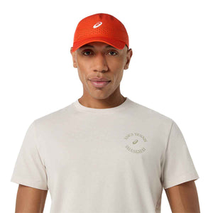 Asics Game Seasonal Graphic Tee Men Soft Oat חולצת טניס לגברים