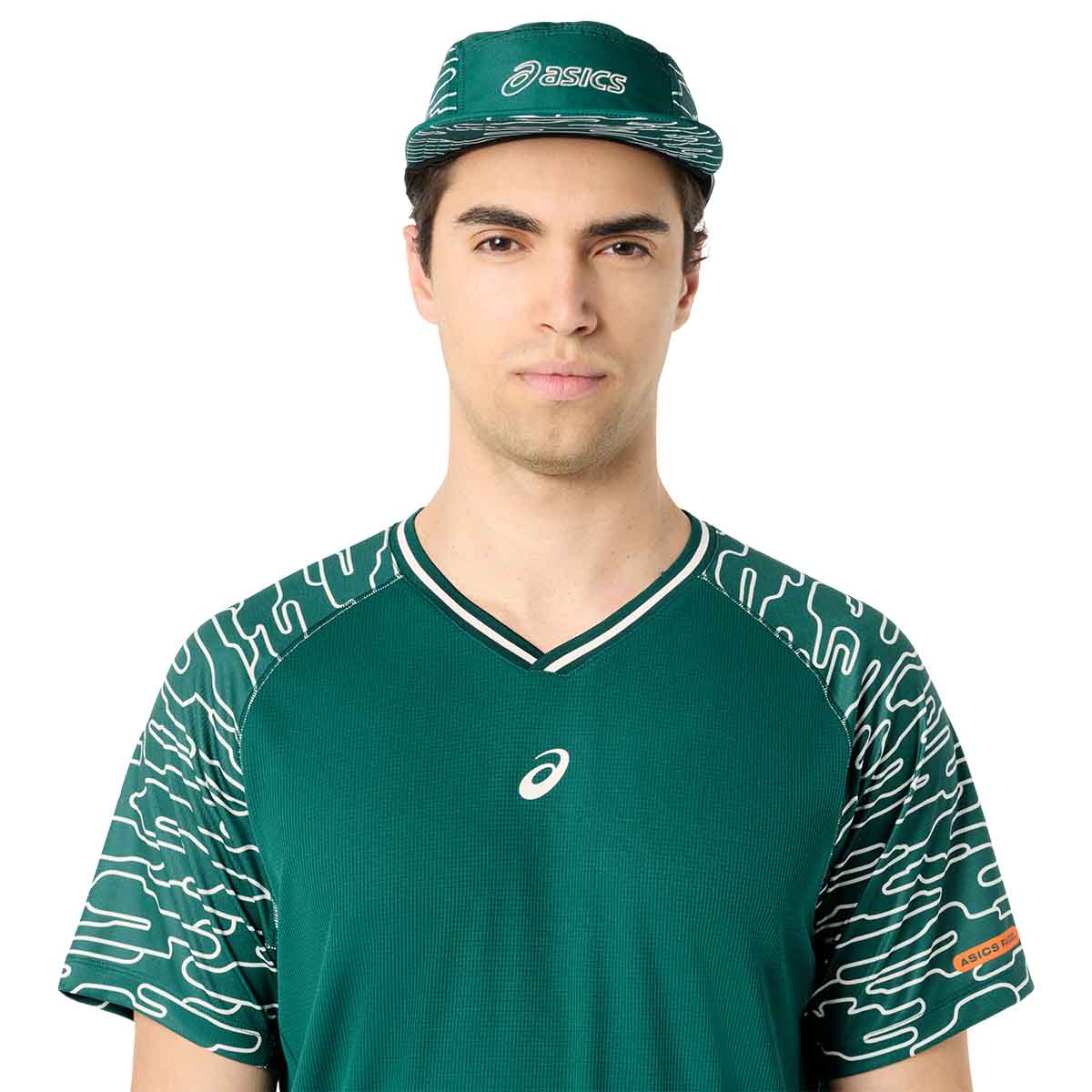 Asics Padel Court SS Top Men Jewel Green חולצת פאדל לגברים