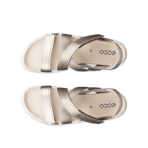 Ecco Soft Sandal Pure Cashmere Metallic סנדלי אקו לנשים