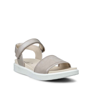 Ecco Soft Sandal W Beige Pure Cashmere Metallic Limestone סנדלי אקו לנשים