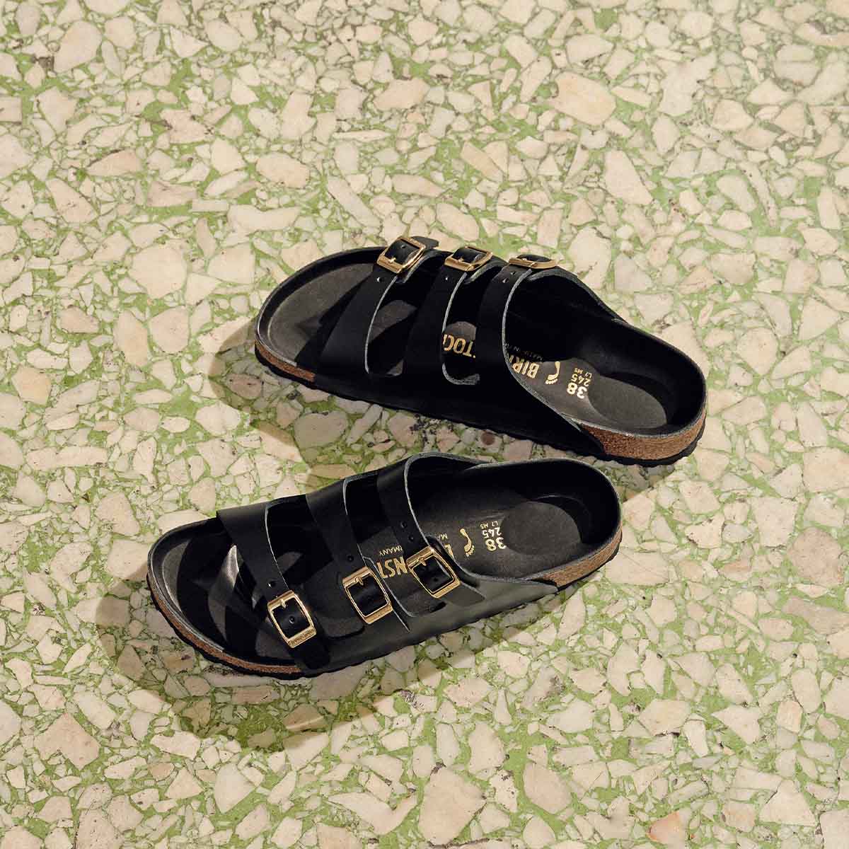 Birkenstock Florida Fresh Black Amalfi כפכפי בירקנשטוק פלורידה לנשים