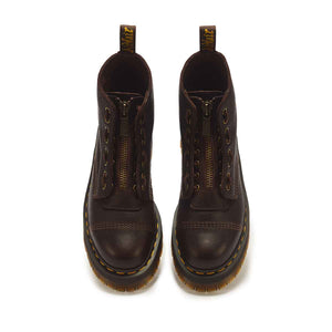 Dr. Martens Sinclair 8 Eye Boot Dark Brown מגפי ד"ר מרטנס סינקלייר יוניסקס