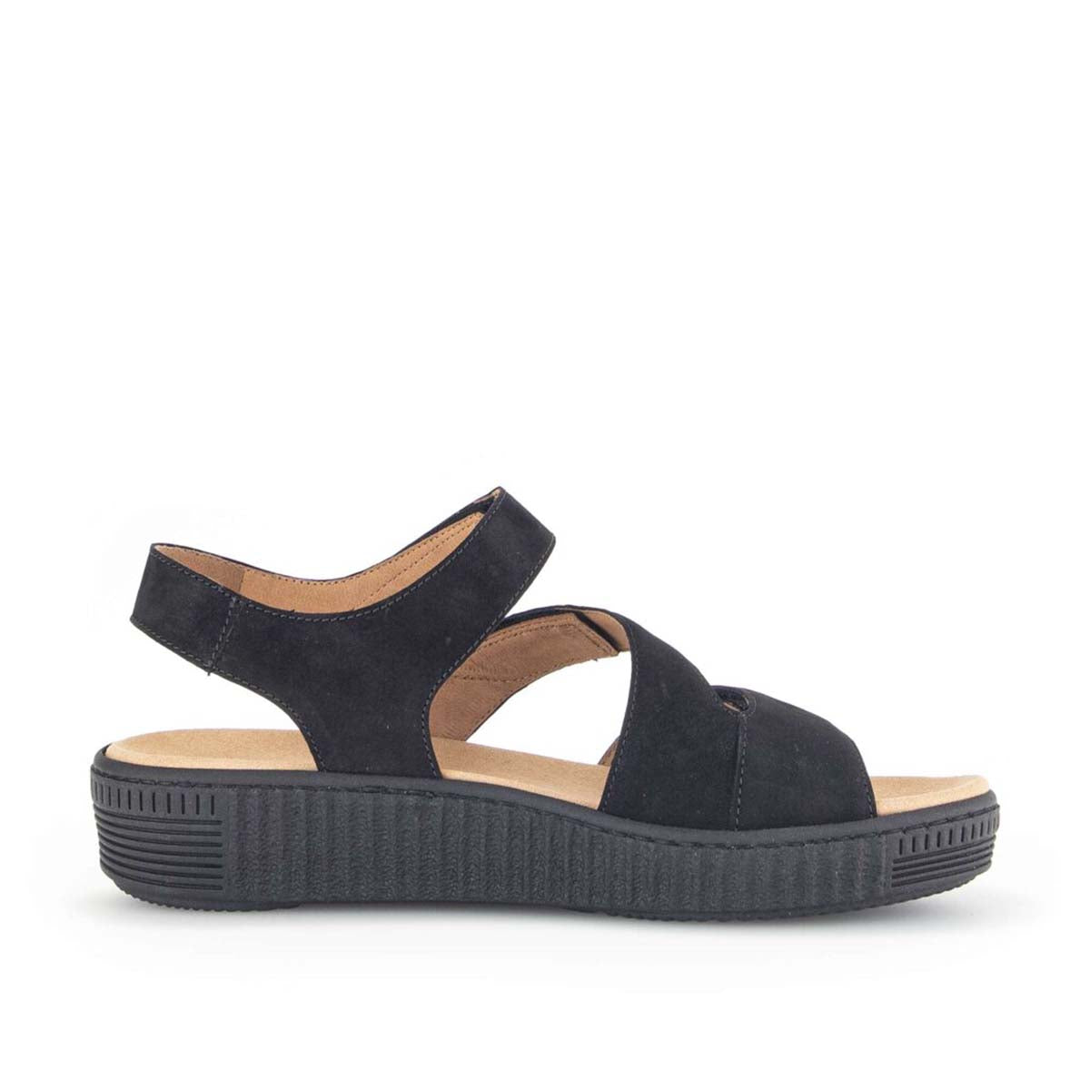 Gabor black platform sandal סנדלי נשים גאבור