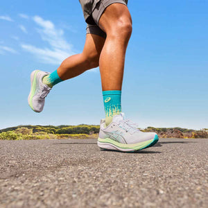 Asics Gel Kayano 33 Men White Energy Aqua נעלי ריצה ג`ל קיאנו 33 לגברים