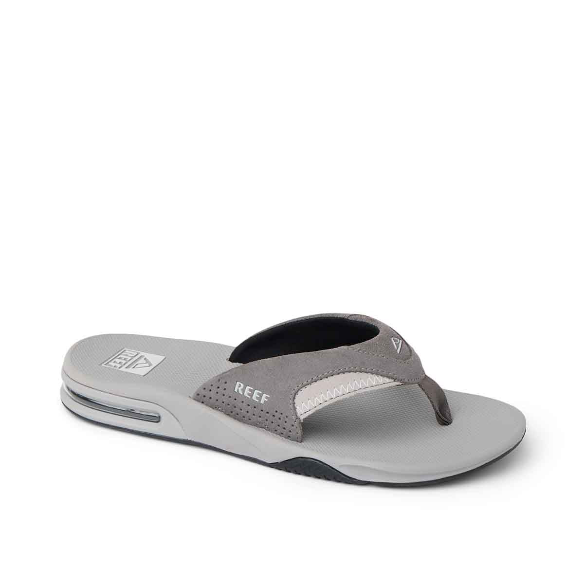 Reef Fanning Grey Suede כפכפי ריף לגברים