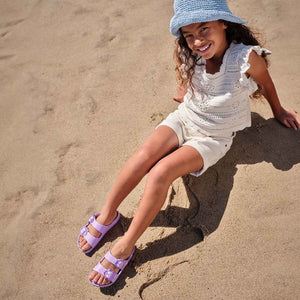 Birkenstock Arizona Flower EVA Kids Crocus כפכפי בירקנשטוק אריזונה פרח ילדים סגול