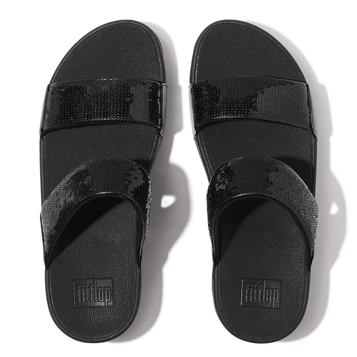 Fit Flop Lulu Slides Black כפכפי פיטפלופ לנשים