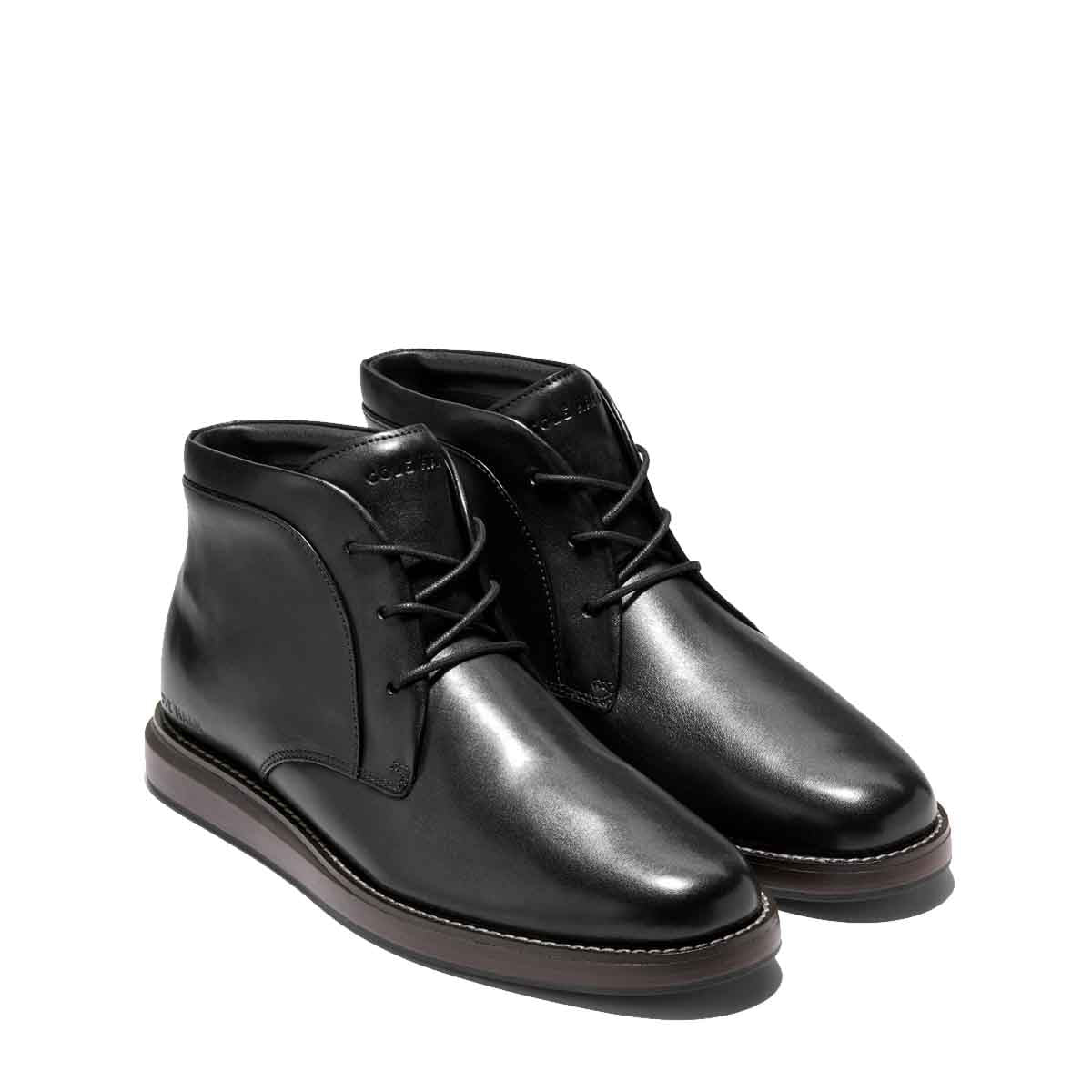 Cole Haan Grand Neoclassic Flexcraft Chukka Boots Black Dark Brown מגפי קול האן לגברים