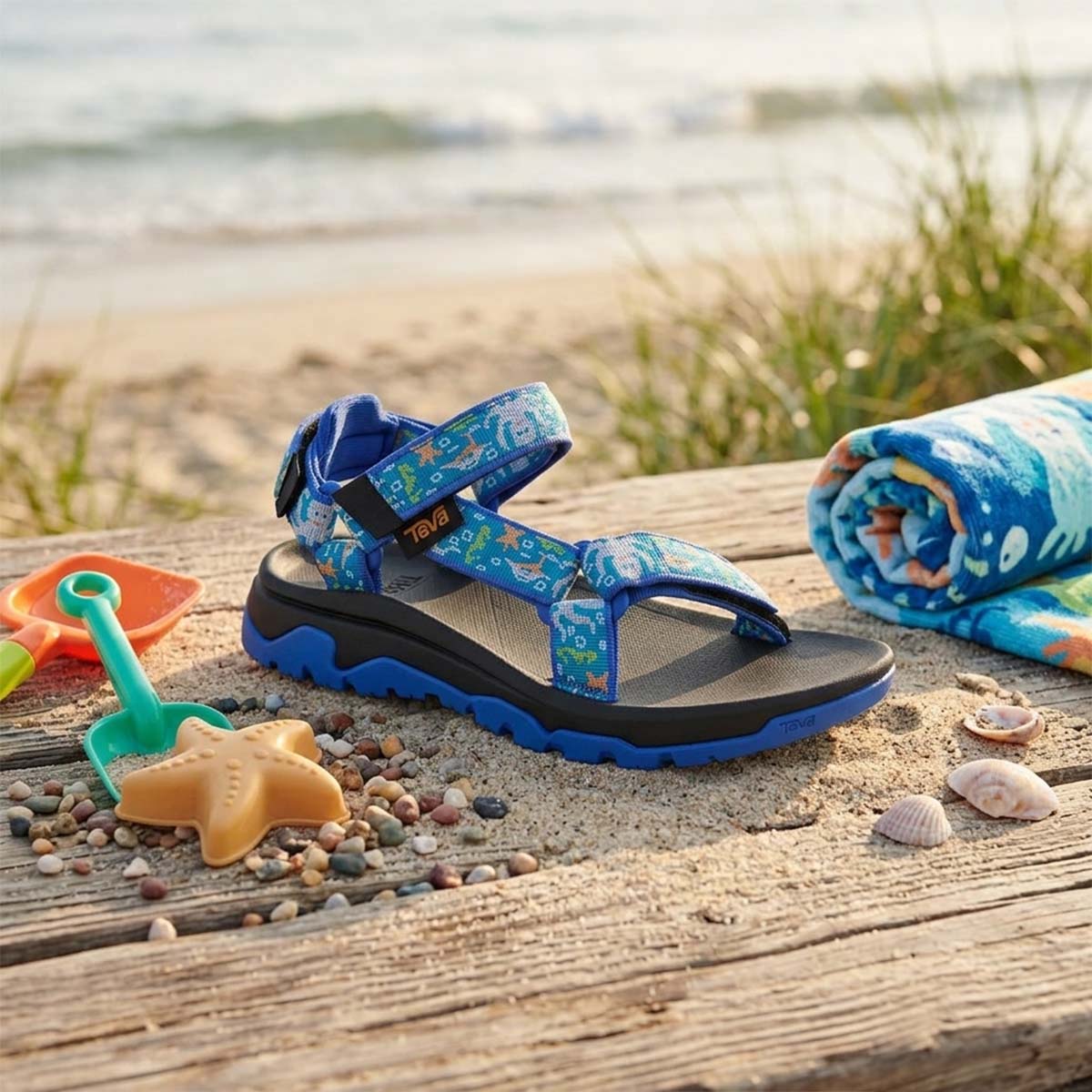 Teva Hurricane XLT JR Ocean Creatures Dazzling Blue סנדלי הוריקן לילדים