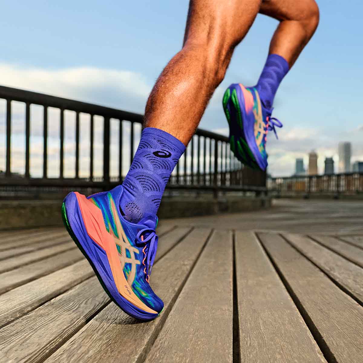 Asics Superblast 3 Unisex Cobalt Burst Light Orange נעלי ריצה סופר בלאסט 3 יוניסקס