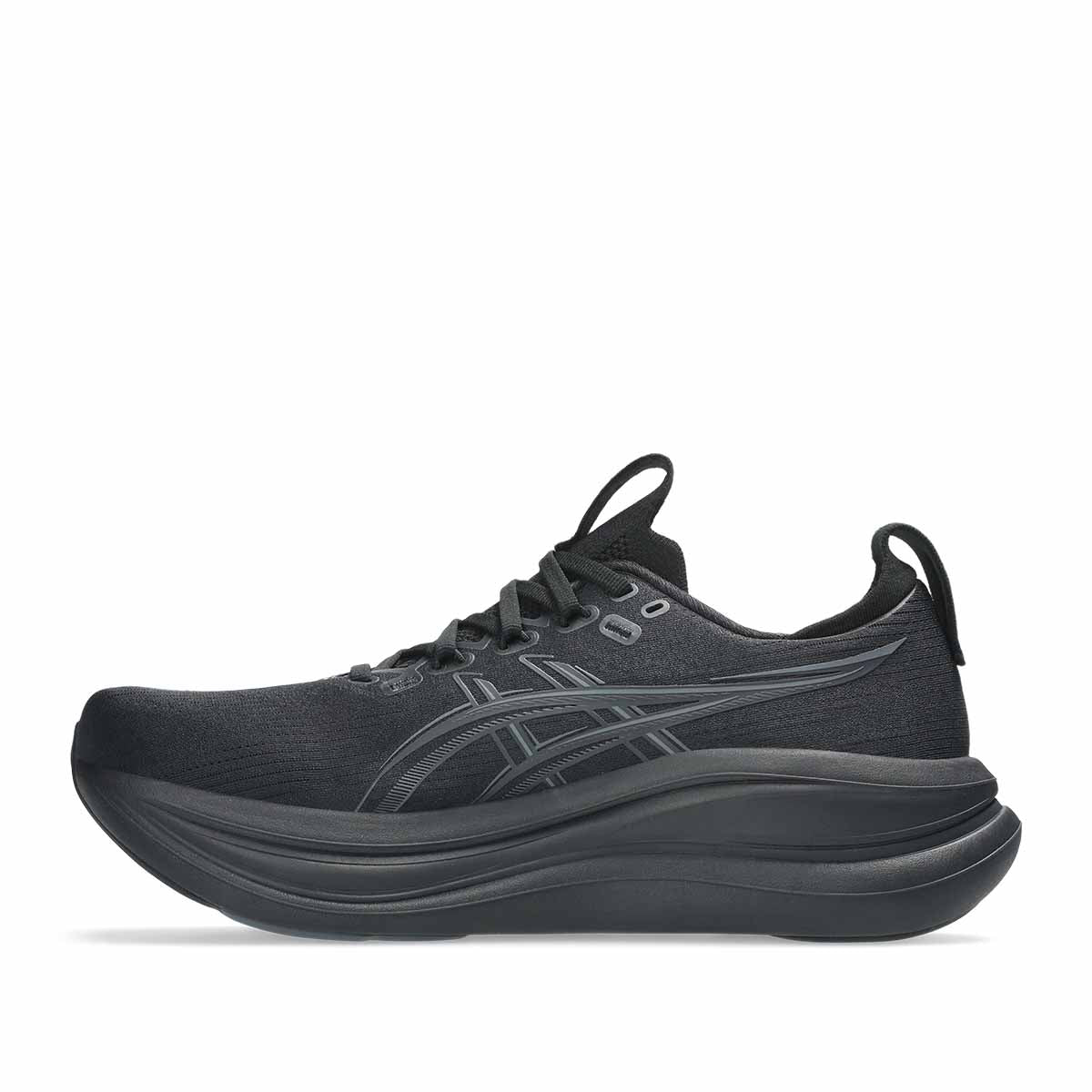 Asics Gel Nimbus 28 Men Black Graphite Grey נעלי ריצה ג`ל נימבוס 28 לגברים